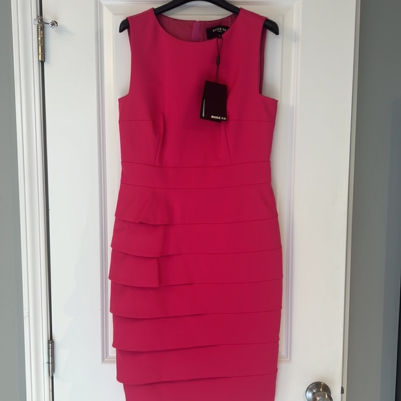 NWT PAULE KA Robe Pink formal mid length sleeveless dress 20E- 114/R120 - Picture 15 of 17